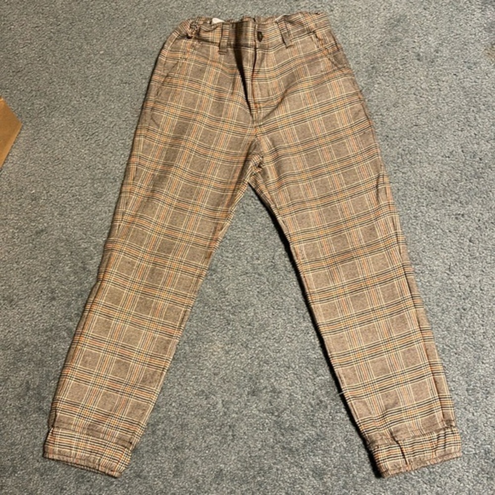 EUC Janie & Jack Plaid Joggers